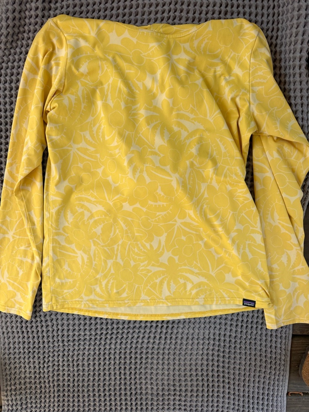 Patagonia Yellow Capilene® Cool Daily Long Sleeve Top